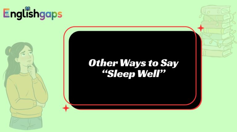 Other Ways to Say “Sleep Well”