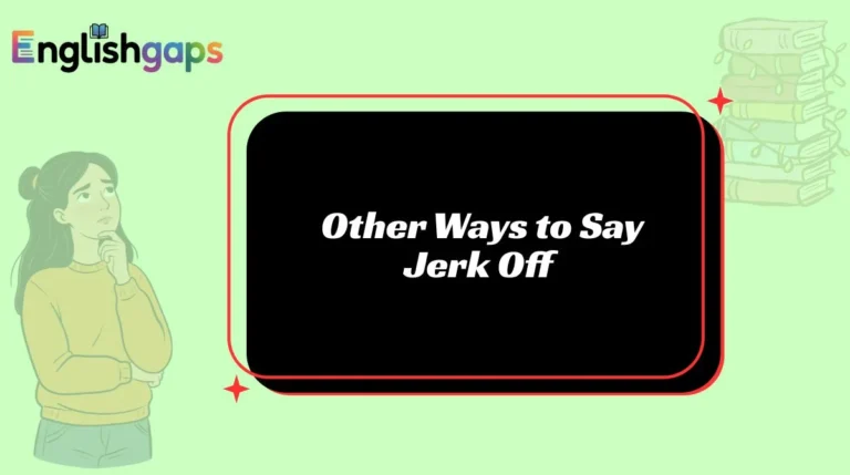 Other Ways to Say Jerk Off