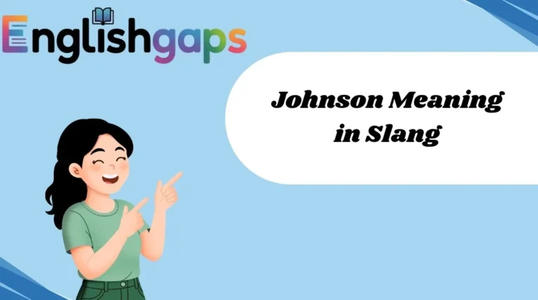 Johnson Meaning in Slang