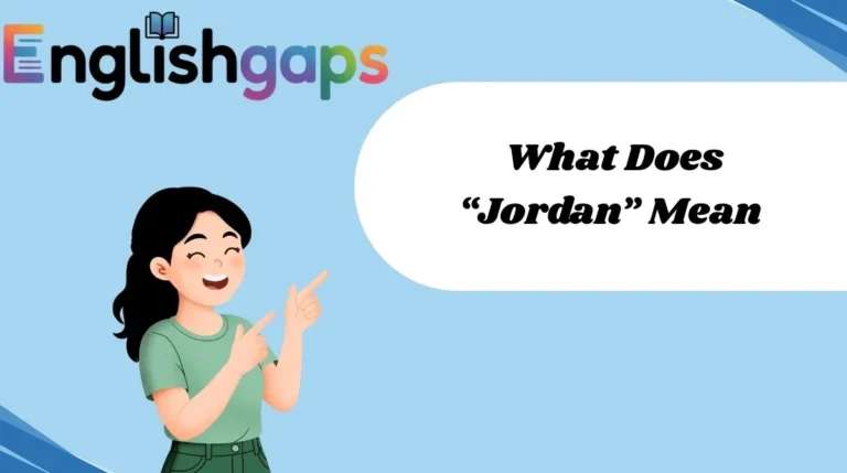 What Does “Jordan” Mean