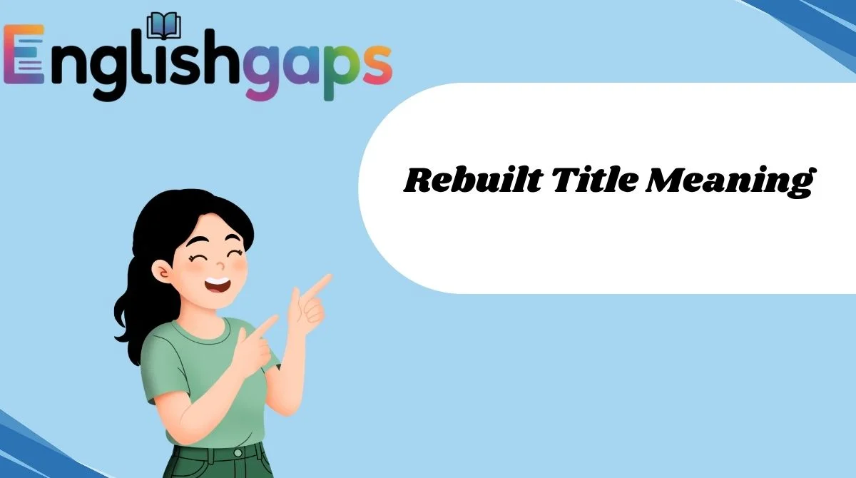 Rebuilt Title Meaning