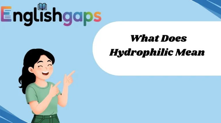 What Does Hydrophilic Mean