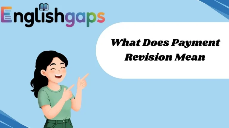 What Does Payment Revision Mean