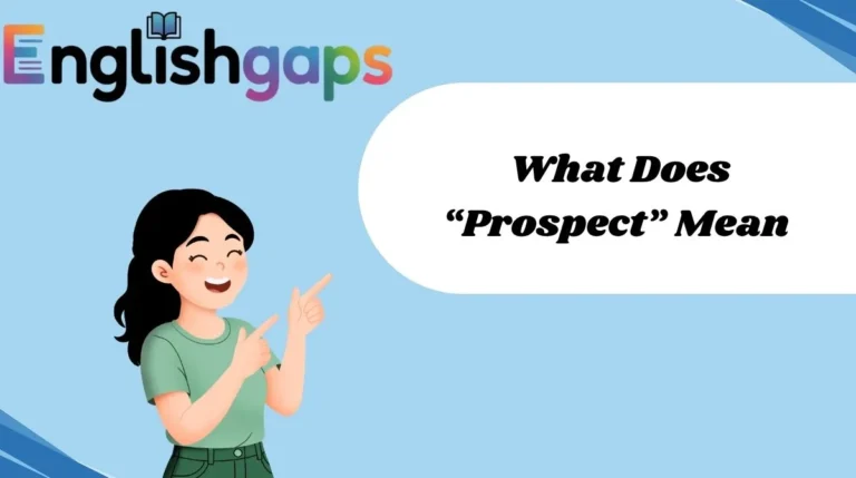 What Does “Prospect” Mean