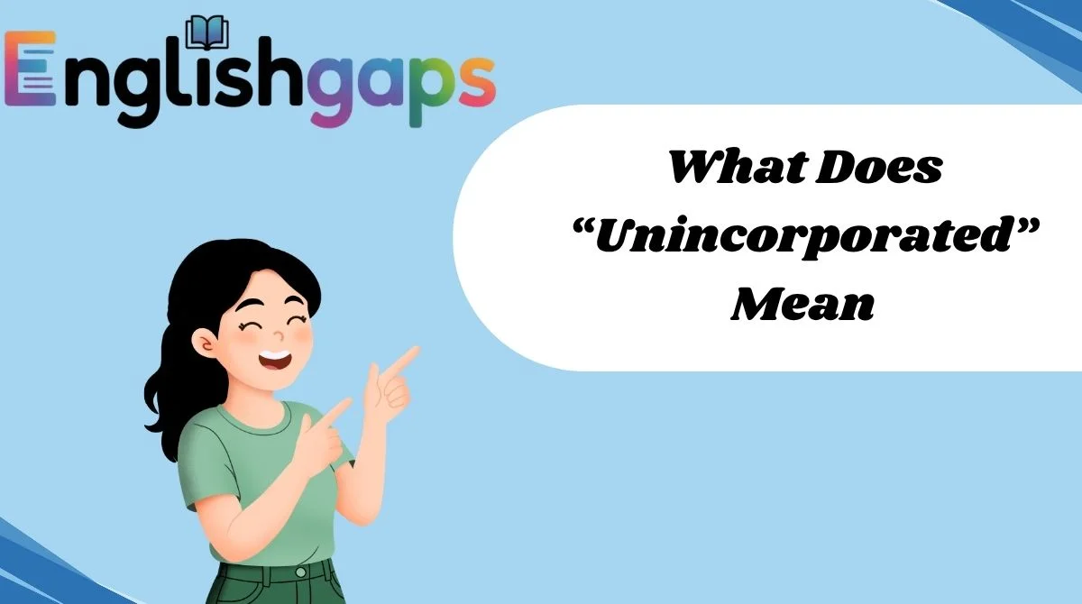 What Does “Unincorporated” Mean