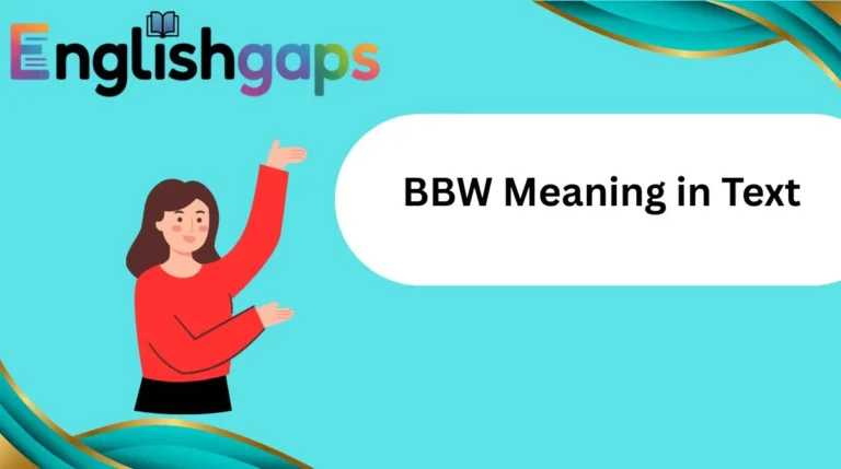 BBW Meaning in Text